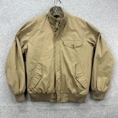 Chaqueta Brooks Brothers Hombres 38 Tostado Caqui Forro Tareas Granero Militar Preppy Abuelo Foto 1 de 4