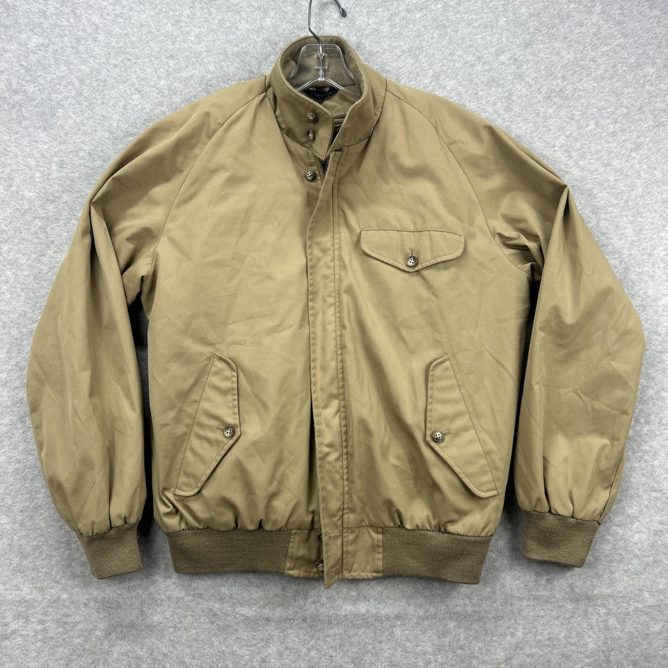 Куртка мужская Brooks Brothers 38 желтовато-коричневая хаки подкладка для рукоделия сарая военная опрятная дедушка - Изображение 1 из 4