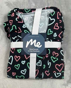 MeUndies Damen Modal Pyjama GR. SMALL Herzen Langarm Oberteil & Hose Neu - Bild 1 von 7