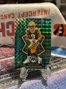 Panini Mosaic 2022 - Rookies Christian Watson #327 Green Mosaic Prizm (RC) - Imagen 1 de 2