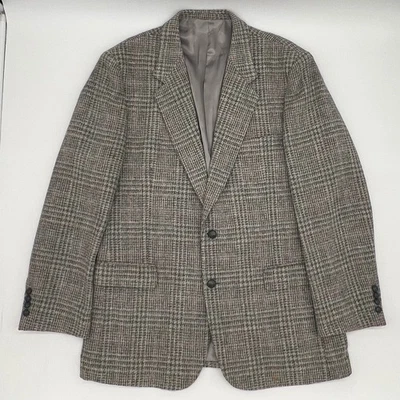 Abrigo deportivo Oakton Ltd para hombre a cuadros chaqueta blazer mezcla de lana talla 46 Foto 1 de 4
