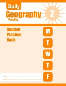 Práctica diaria de geografía, libro de práctica individual para estudiantes de grado 2 de Evan-Moor - Imagen 1 de 1