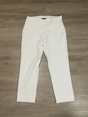 Karen Kane Women's Sz M White Pull On Piper Pants - Image 1 of 4