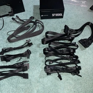 Alimentation modulaire SFX Corsair SF1000L 80 plus or - Photo 1/6