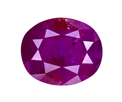 1.365cts Pink red natural ruby oval cut loose gemstones "see video" - Image 1 of 3