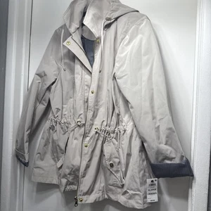 NWT $89.90 Women’s Hooded Anorak Jacket Color Stonewall Size XL - Picture 1 of 8