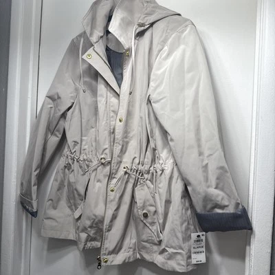 NWT $89.90 Women’s Hooded Anorak Jacket Color Stonewall Size XL - Image 1 of 4