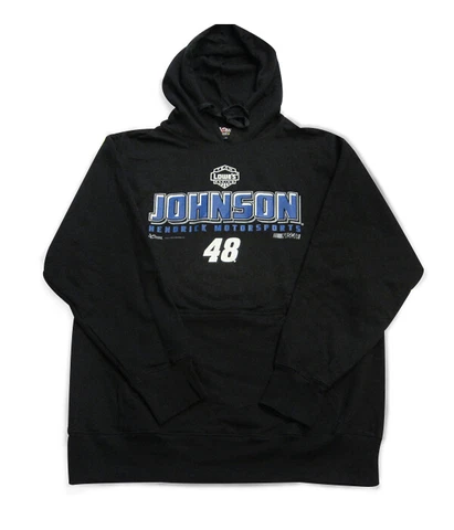 Jimmie Johnson # 48 Nascar 2013 Team Lowes Racing Black Hoodie Men's Large  C Cover