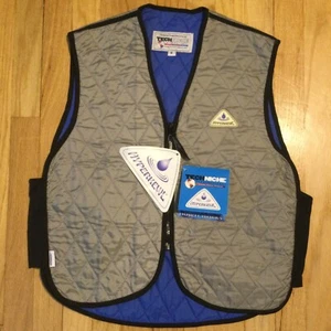 New Techniche Hyperkewl deluxe evaporative cooling vest M zip up work wear - Picture 1 of 7