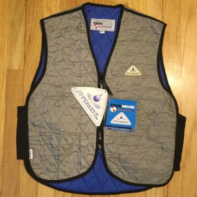 New Techniche Hyperkewl deluxe evaporative cooling vest M zip up work wear - Image 1 of 4