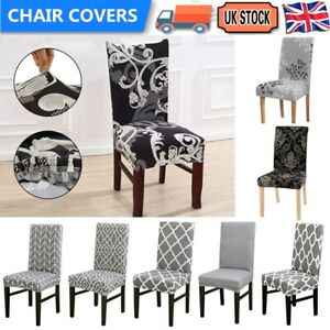 6X Dining Chair Covers Stretch Removable Washable Home Protective Stretch Covers