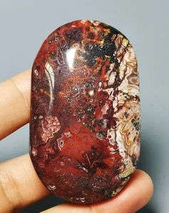 Natural Beautiful Mexican Crazy Lace Agate Geode Crystal Healing Sphere Palm - Picture 1 of 10