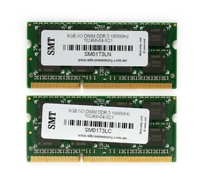 Apple SMT 16GB (2x 8GB) DDR3 PC3-1500 Sodimm Mac Laptop RAM - Picture 1 of 1