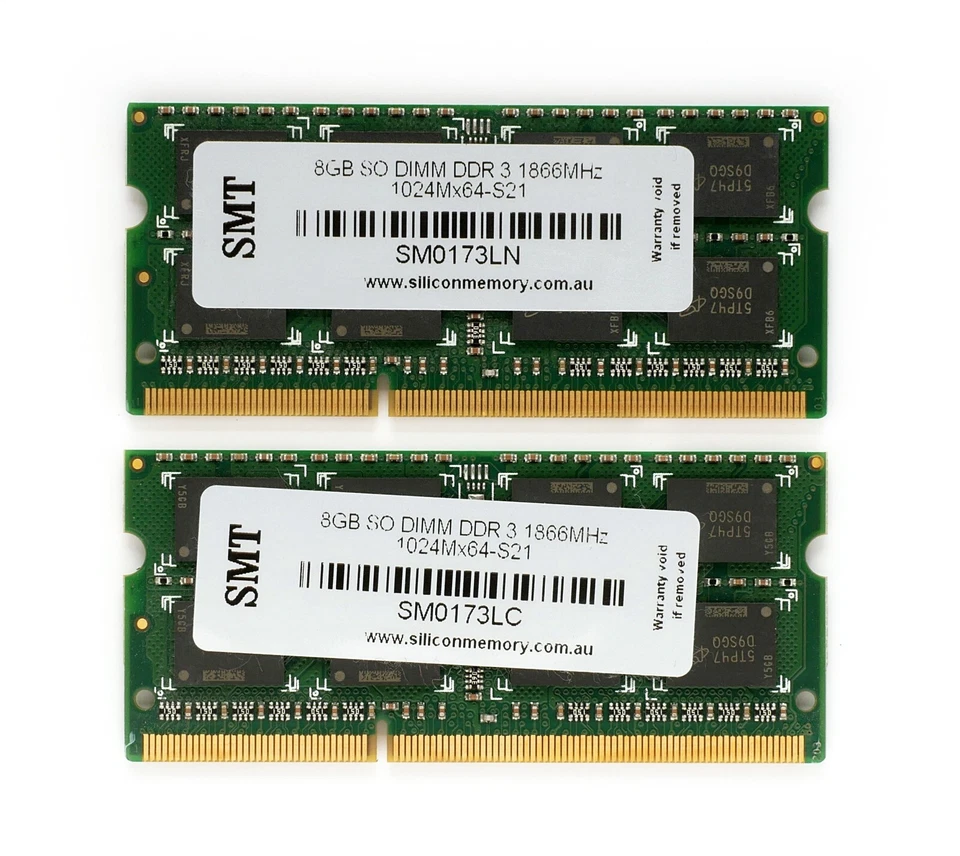 Apple SMT  16GB (2x 8GB) DDR3 PC3-1500 Sodimm Mac Laptop RAM - Image 1 of 1