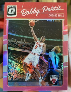 2016-17 Panini Donruss Optic Bobby Portis #14 Pink Prizm /25 Clean Card
