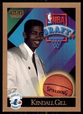 1990-91 SkyBox Kendall Gill RC Charlotte Hornets #356 - Image 1 of 2