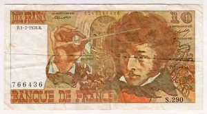 1976 France 10 Francs 766436 Paper Money Banknotes Currency - Picture 1 of 2
