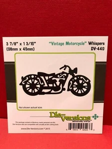 Die-Versions Vintage Motorcycle Cutting Die Whispers - Picture 1 of 2