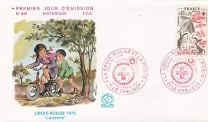 FRANCE 1975 FDC CROIX ROUGE YT 1861 - Imagen 1 de 1