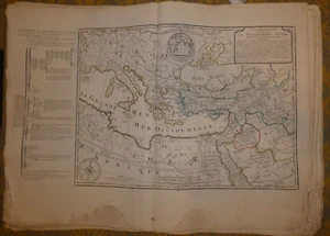 Carte geographie sacrée pour l'ancien testament Moullard-sanson delamarche 1797 - Foto 1 di 6