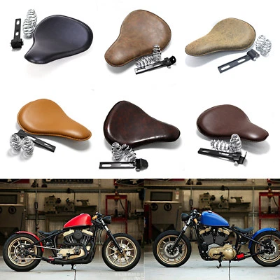 For Harley Honda 1100 750 700 VT1100C VT700C Bobber Seat Spring Solo Seat Custom - Image 1 of 4
