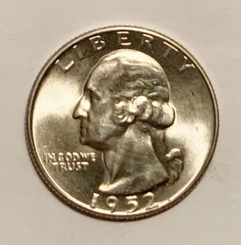 1952 D WASHINGTON QUARTER GEM BU UNCIRCULATED 90% SILVER Cover