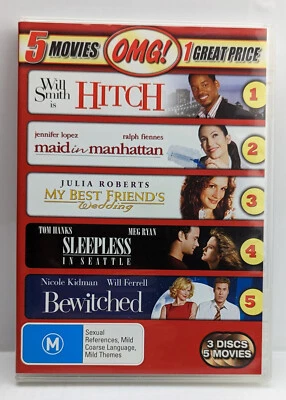 5 RomCom Movie Pack DVD Region 4 PAL Pre-Owned Julia Roberts Tom Hanks - Image 1 of 4