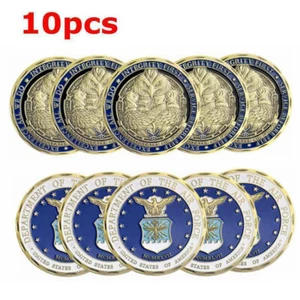10pcs U.S.AF Core Values Air Force Military Challenge Coins Keepsake Collection - Picture 1 of 7