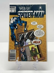 Marvel Comics Web of Spiderman #12 March 1986 Mark Beachum Cover Newsstand - Picture 1 of 11