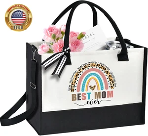 Mothers Day Gifts for Mom from Daughter Son,Gifts for Mom Wife Grandma,Tote Bag - Picture 1 of 6
