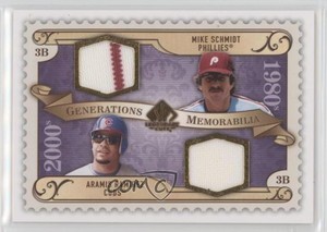 2009 SP Legendary Cuts Generations Memorabilia Aramis Ramirez Mike Schmidt HOF