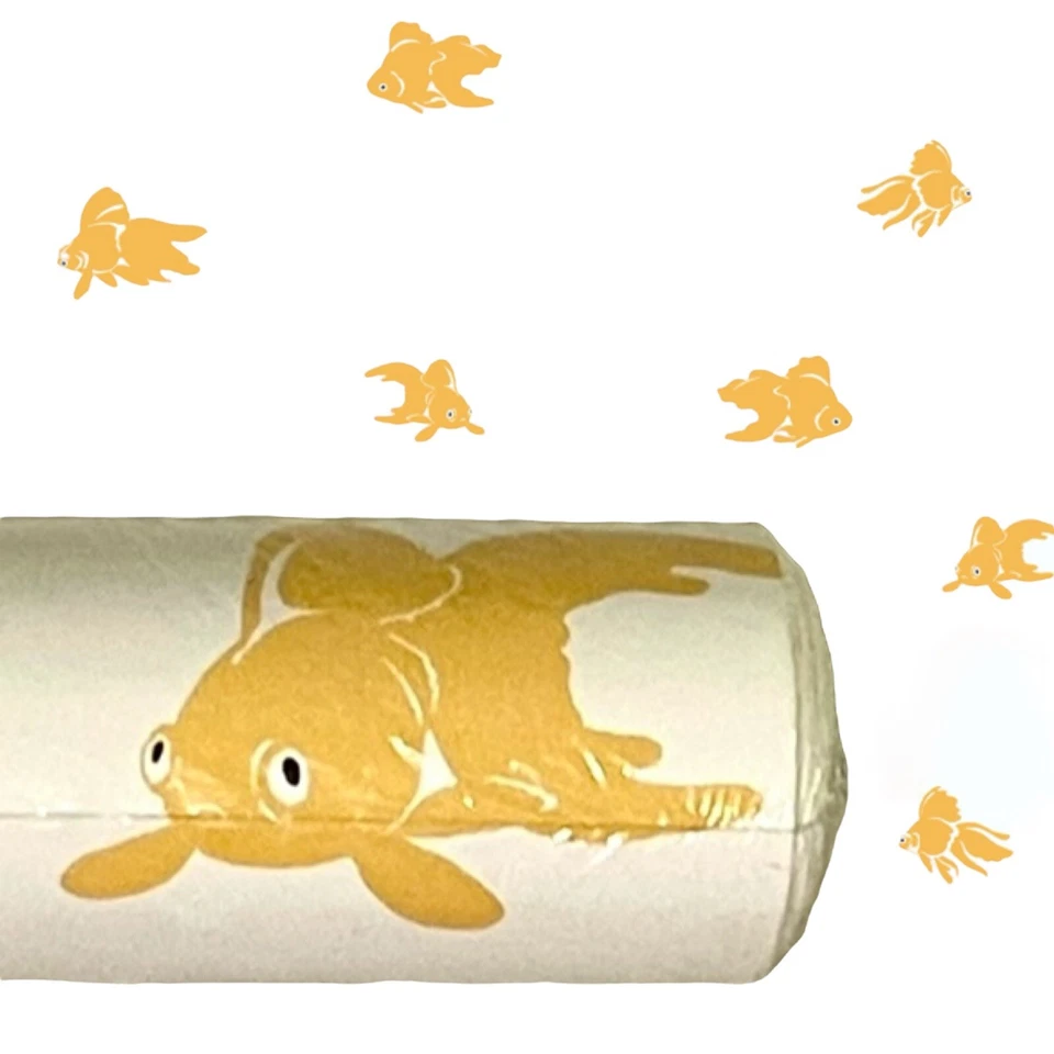 Orange Goldfish Double Roll York Wallpaper CM2309 Antonina Vella - Discontinued - Image 1 of 4