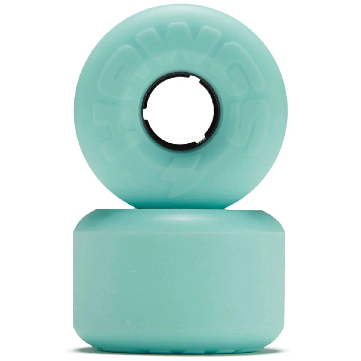 Hawgs EZ 63MM 78a TEAL Stone Ground CRUISER Longboard Wheels Set
