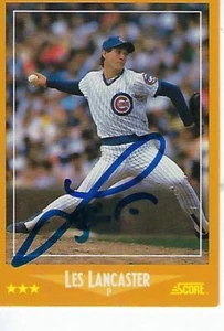 LES LANCASTER FIRMADO 1988 PUNTUACIÓN #602 - CHICAGO CUBS - Imagen 1 de 1