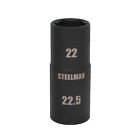 Steelman 1/2 in. Drive Impact Flip Socket, Thin Wall, 22-MM x 22.5-MM 60231