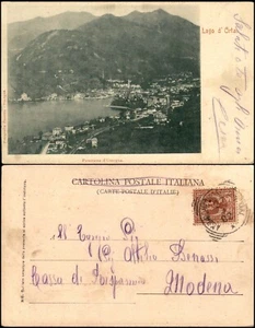 Omegna Lago d'Orta (VCO) - panorama - viaggiata 27.8.1902 - Bild 1 von 1