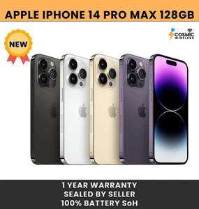 NEW Apple iPhone 14 Pro Max 128GB Factory Unlocked 5G (GSM/CDMA) - Afbeelding 1 van 10