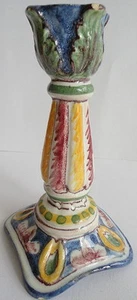 Precioso Candelabro de Cerámica Sant Anna Lisboa Portugal Saks Fifth Ave Exclusivo - Imagen 1 de 1