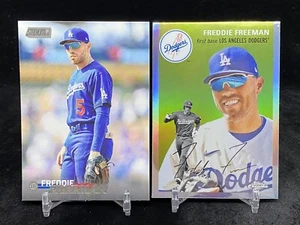 FREDDIE FREEMAN 2023 TOPPS STADIUM CLUB  / PLATINUM ANNIV. REFRACTOR DODGERS LOT - Picture 1 of 2