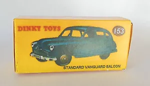 Repro Box Dinky Nº153 Standard Vanguard Saloon azul oscuro - Imagen 1 de 1