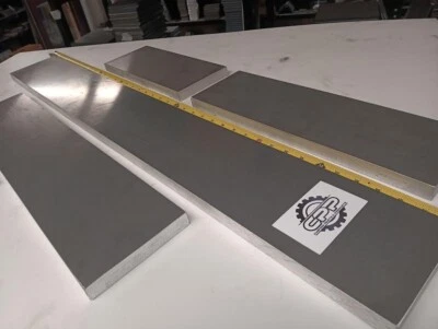 CPP 20mm Thick Aluminium Flat Bar Strip Plate Sheet 125mm Wide x Selected Length