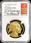 2015 W GOLD $50 PROOF BUFFALO BRESSETT SIGNED 1 OZ NGC PF 70 UC RED BOOK LABEL