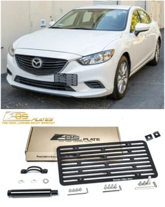 EOS Plate For 14-17 Mazda 6 Full Sized Front Bumper Tow Hook License Bracket - Picture 1 of 12