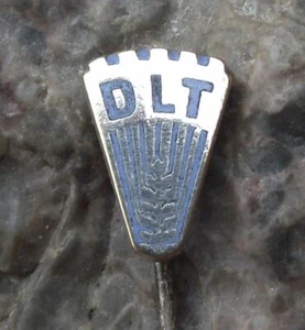 Antique DLT Landmaschinen Traktorenbau Leipzig East Germany Farming Pin Badge - Picture 1 of 4