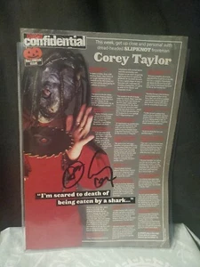1999 COREY TAYLOR SIGNED PICTURE! VHTF! SLIPKNOT STONE SOUR ROADRUNNER RECORDS - Picture 1 of 10