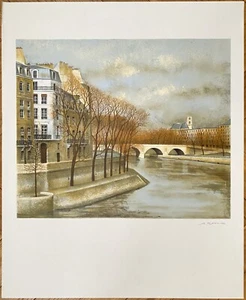ANDRE RENOUX PAINTER ORIGINAL ART EXHIBITION POSTER PRINT 1970s PARIS VINTAGE - Picture 1 of 18