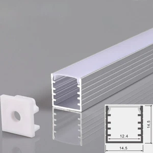 10Pcs 14.5mmx14.5mm Aluminum Channel Track for LED Strip Light Mounting Holer - Picture 1 of 11