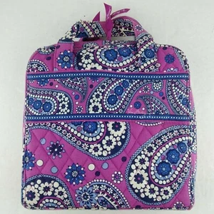 Vera Bradley BOYSENBERRY Tech Organizer Cosmetic Case Bag Retired VTG - Picture 1 of 8