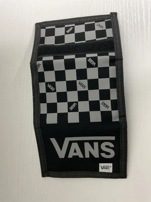 Cartera Vans Off The Wall Para Hombre The Slipped Tripold Negra/Gris Con Logo Foto 1 de 4