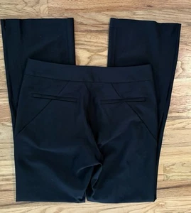 Athleta Stella Schlaghose Hose Damen 12 schwarz Reißverschluss Knöchel Karriere Stadt Reisen - Bild 1 von 5